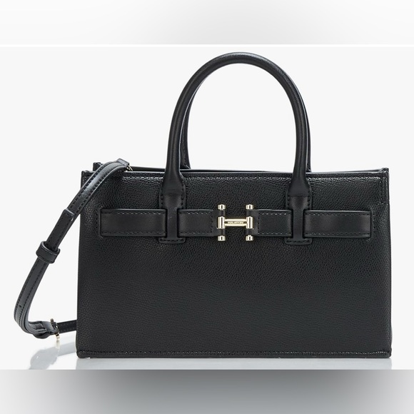 H by Halston Handbags - H HALSTON Jerry Embossed Pebble Top Zip Crossbody